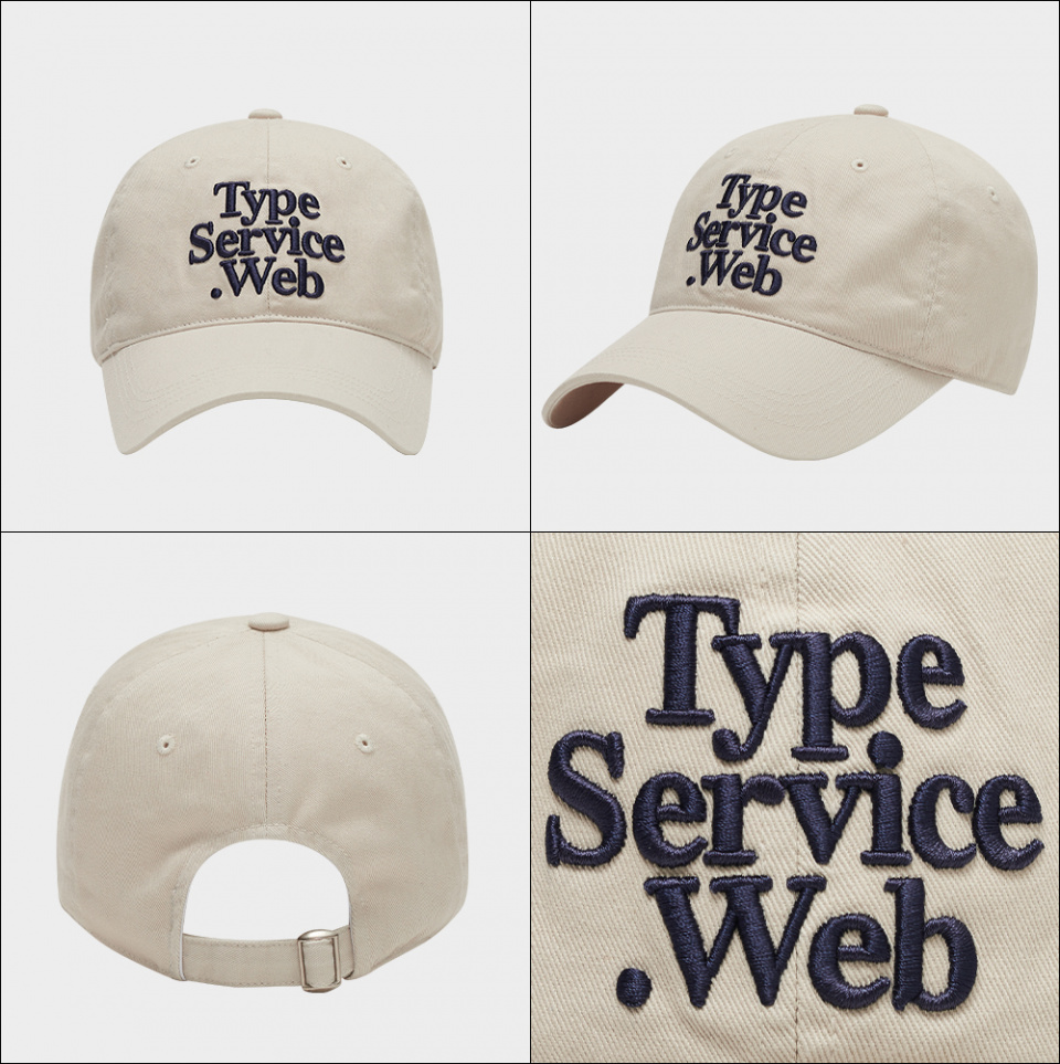 타입서비스(TYPE SERVICE) Typeservice Web Cap [Beige Gray]