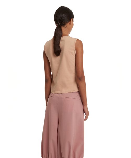 Pocket Sleevless T-Shirt_Pink
