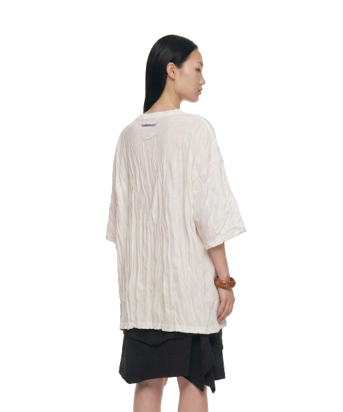 Crinkled T-shirt_White