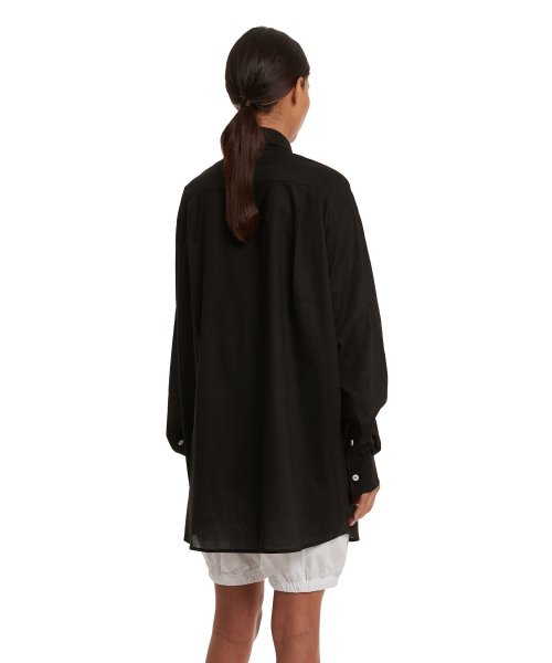 Vest Layered Shirt_Black