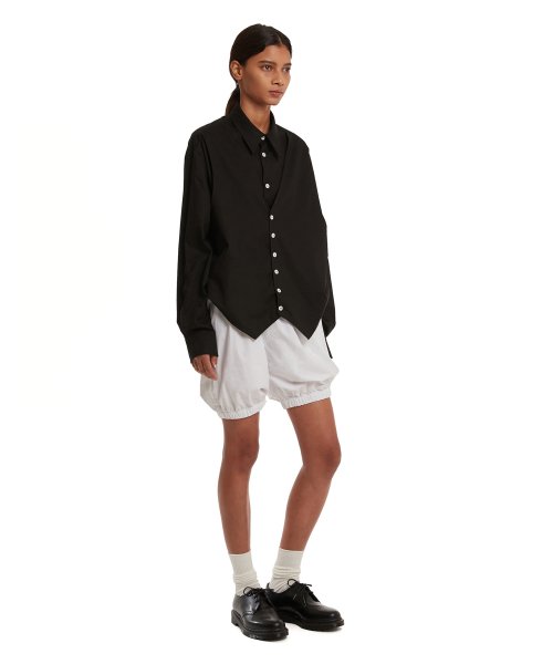 Vest Layered Shirt_Black