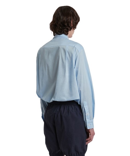 Vest Layered Shirt_Sky Blue