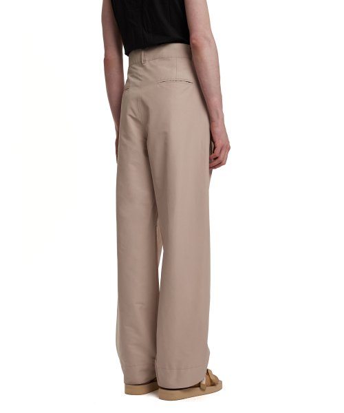 Wide-Leg Trousers_Beige