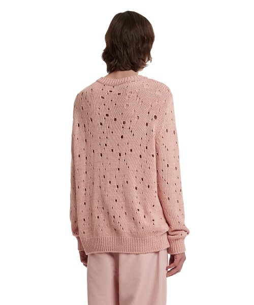 Destroyed Cardigan_Pink