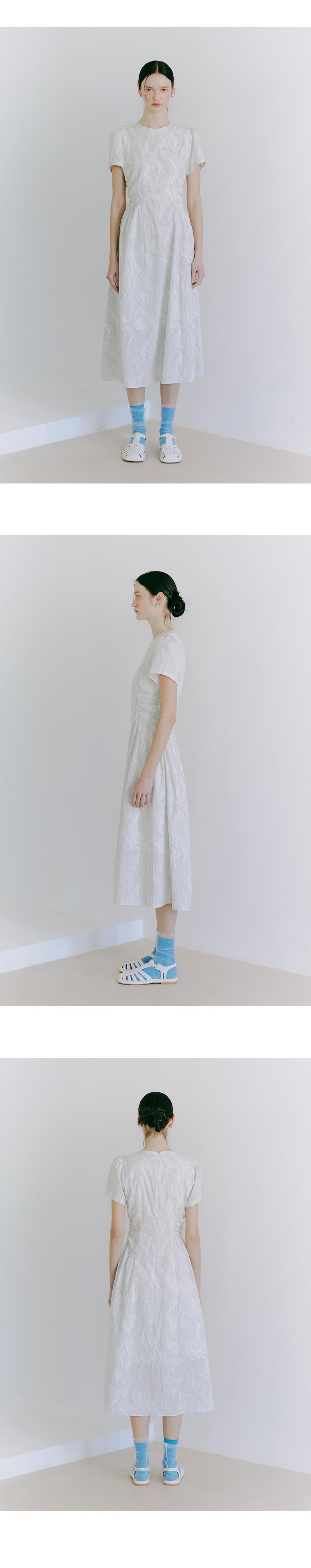 에트몽(ETMON) Side Shirring Dress Pale Green - 사이즈 & 후기