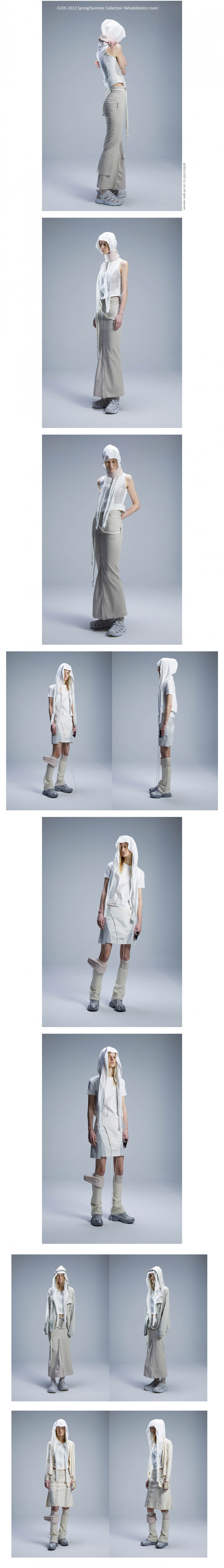 Muffler Boxer Hoodie Zip-up / Off White 상세 이미지 1