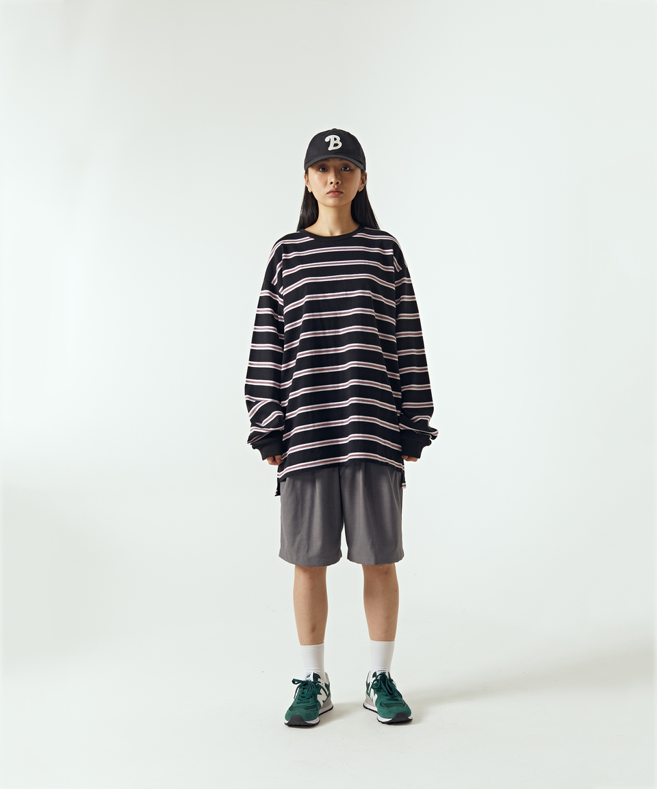 [비얼디드키드]Long Sleeve Stripe T-shirt_Black [W CONCEPT]