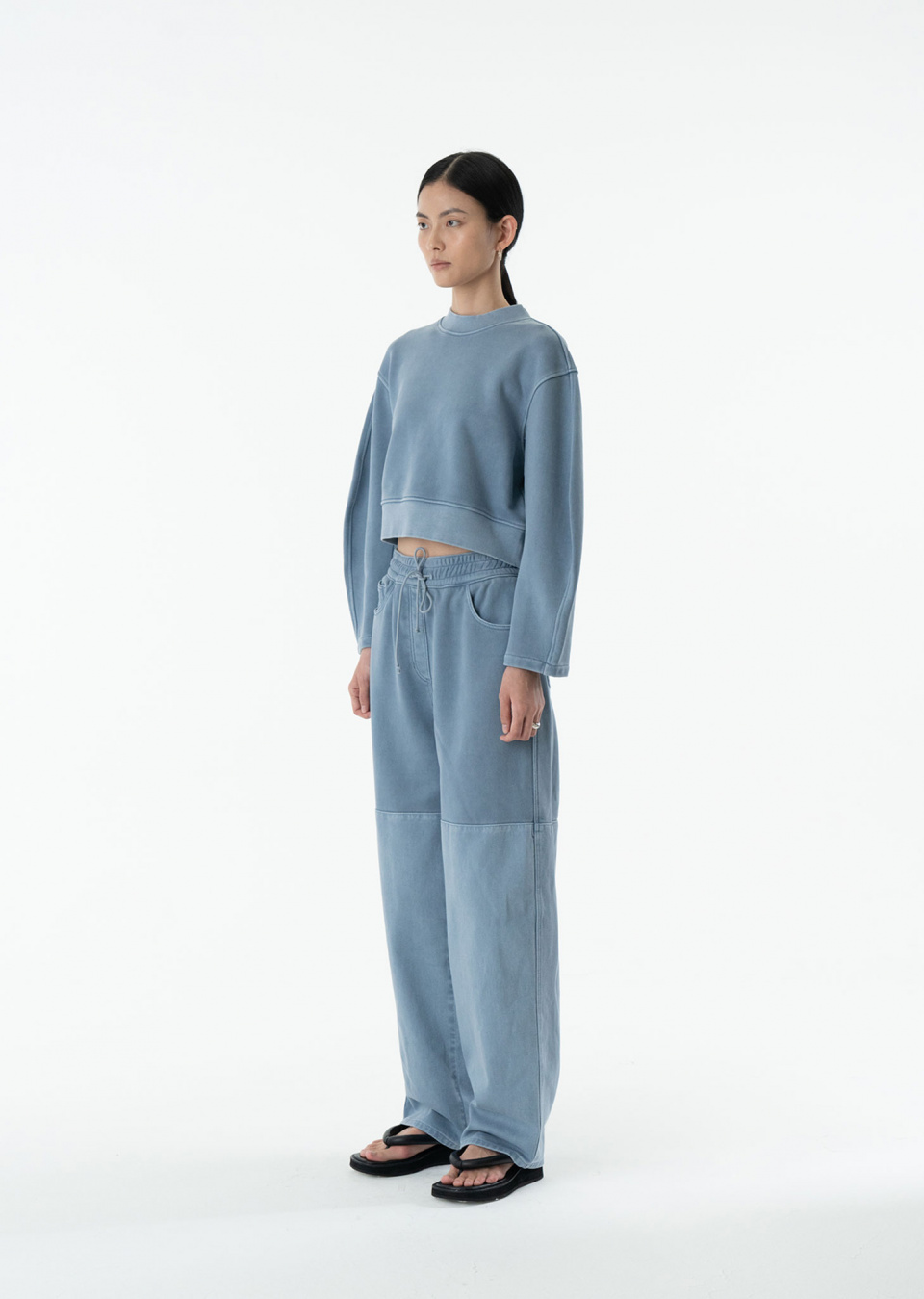 아모멘토(AMOMENTO) DRAWSTRING DENIM PANTS (3COLORS) - 사이즈