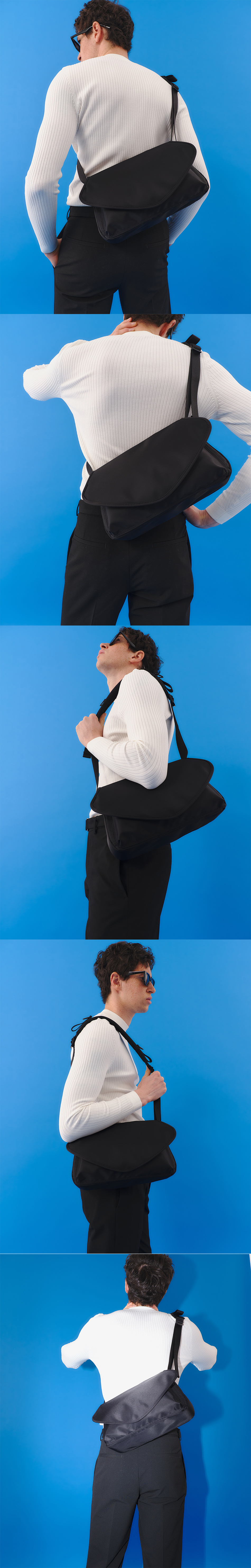MUSINSA | HAH ARCHIVE Shell Crossbody Bag (Black)
