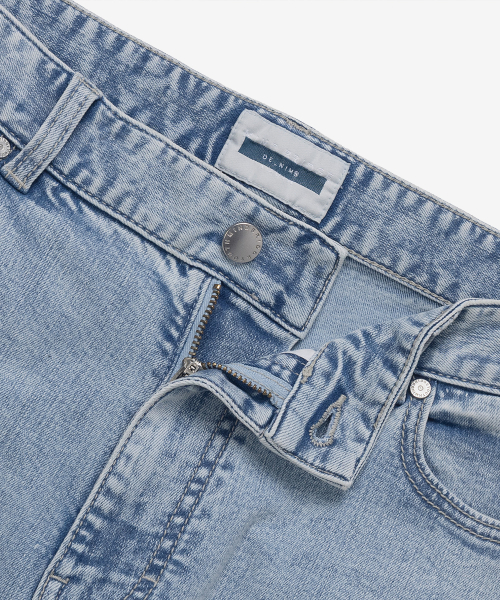 [Cool]10oz wide light blue denim pants