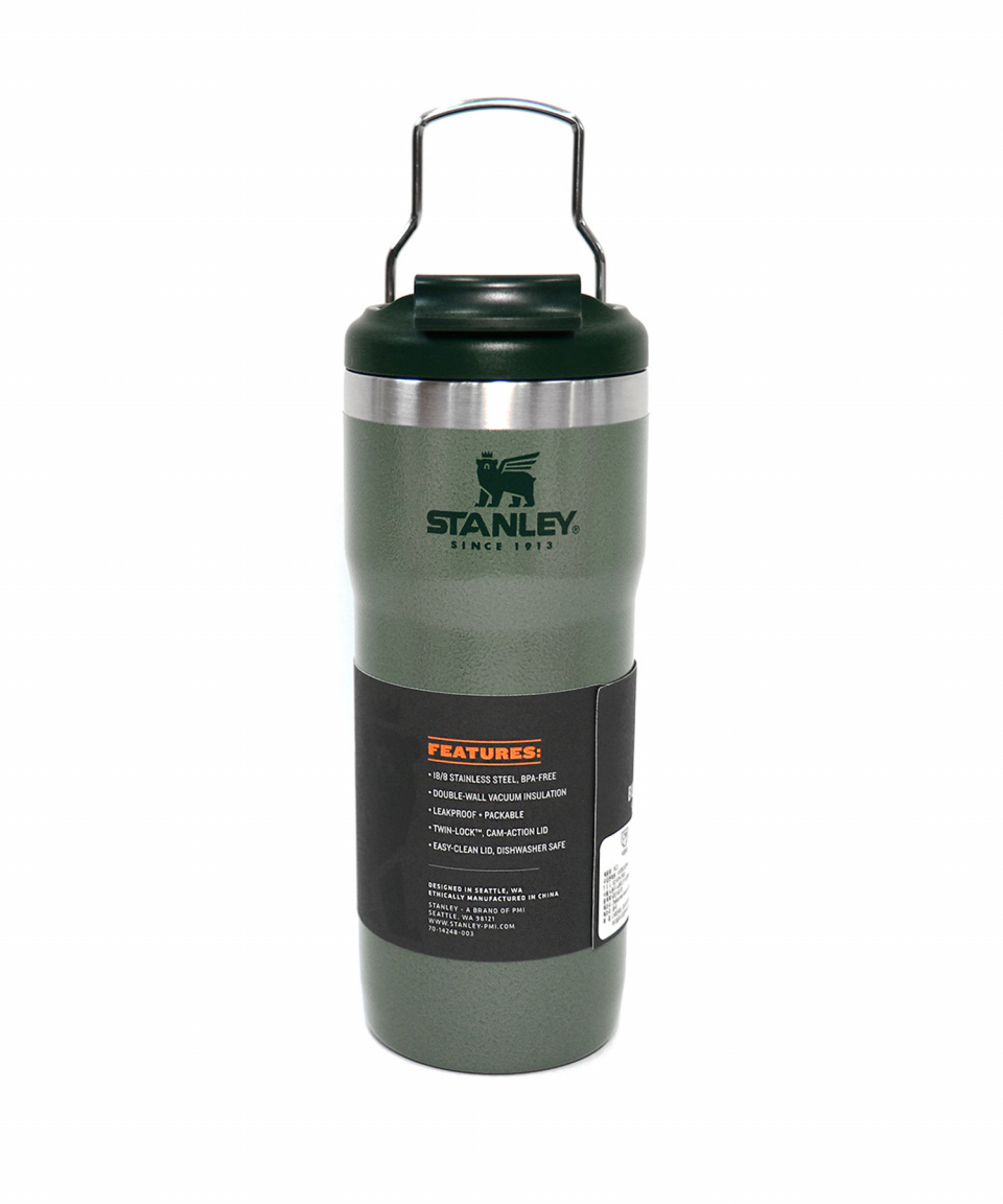 stanley classic twinlock travel mug with steel loop