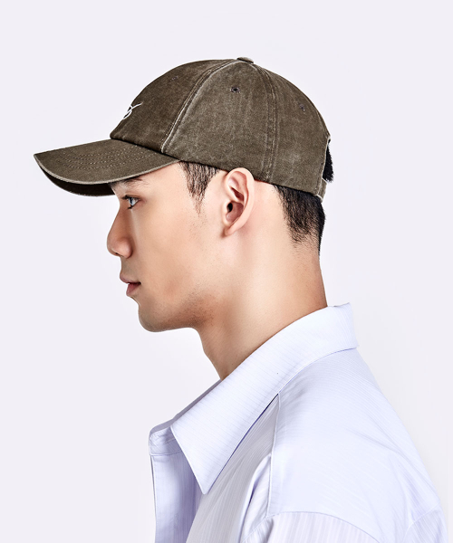 WASHED LOGO CAP - BROWN
