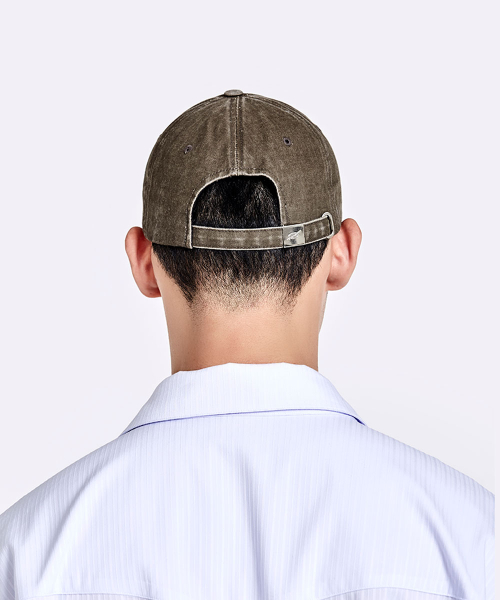 WASHED LOGO CAP - BROWN