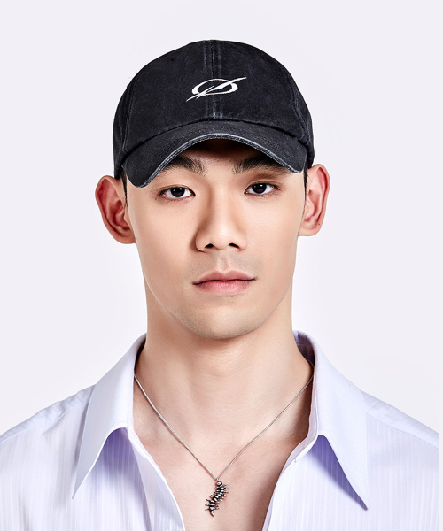 WASHED LOGO CAP - BLACK