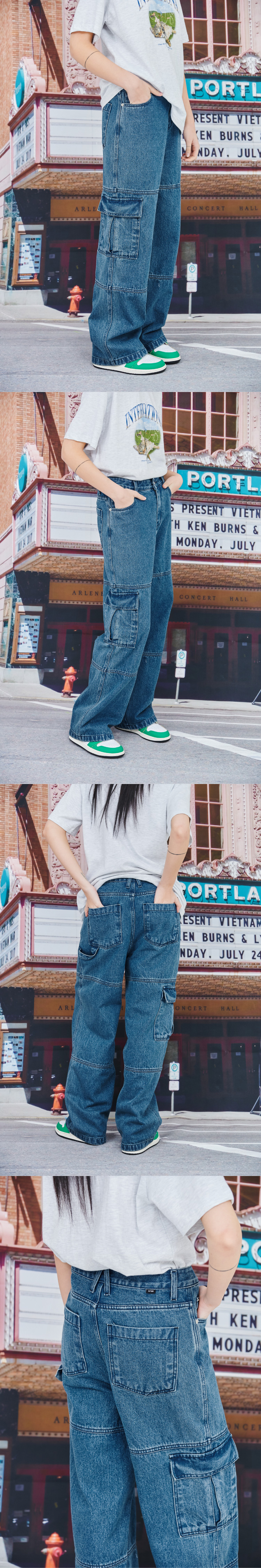 CARPENTER CARGO PANTS - 3 COLORS BLUE