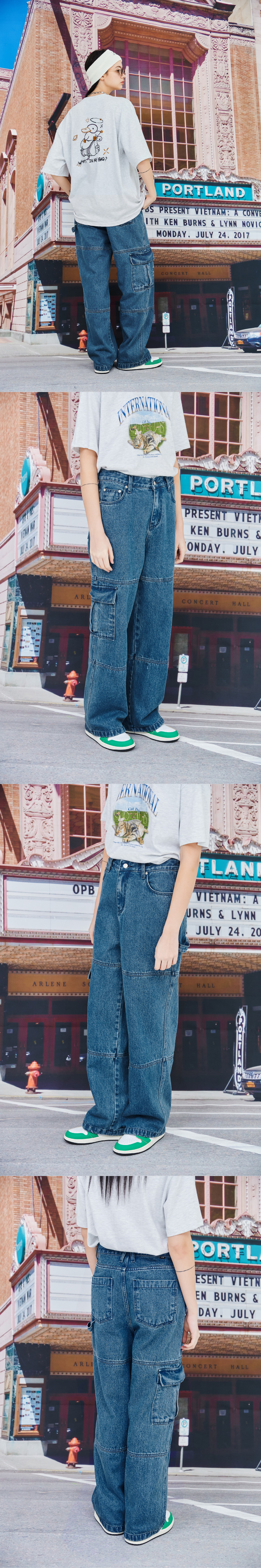 CARPENTER CARGO PANTS - 3 COLORS BLUE