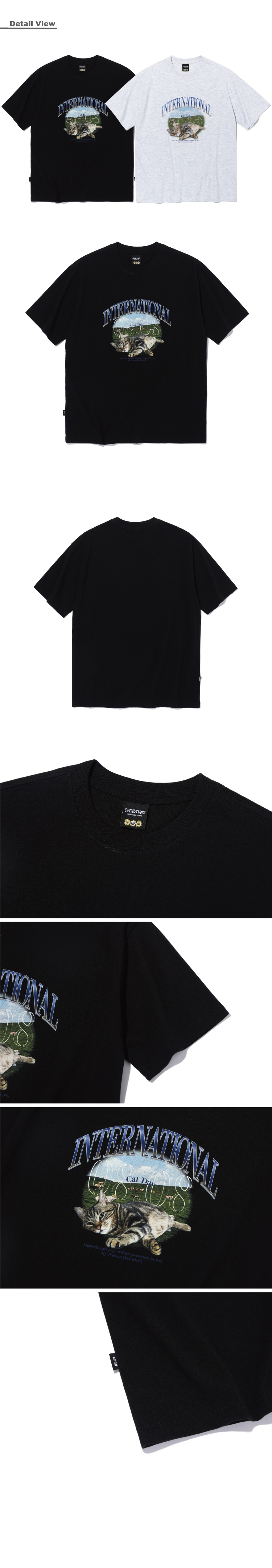 MUSINSA | CPGN STUDIO [20S] DTP CAT DAY SHORT SLEEVE T-SHIRT