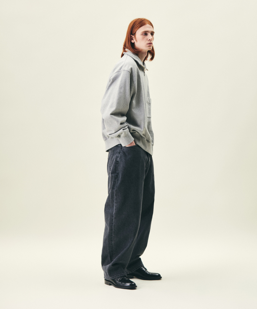 Heritage Heavy Weight Half Zip Sweat Navy 상세 이미지 7