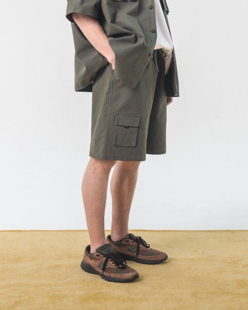 ANOTHER POCKET HALF PANTS_OLIVE