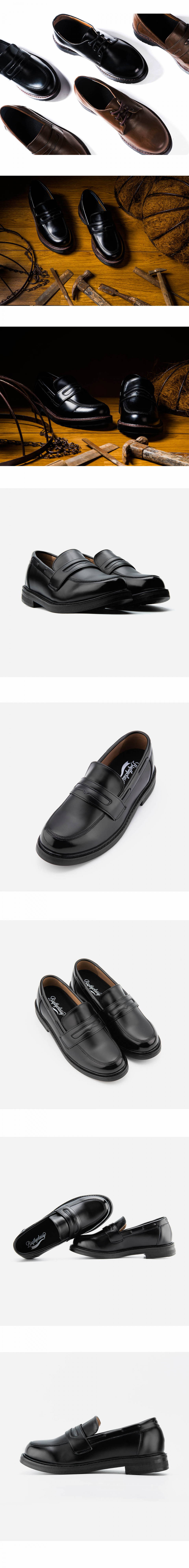 MUSINSA | BSQT BY CLASSY 175 basic penny loafers lucy black