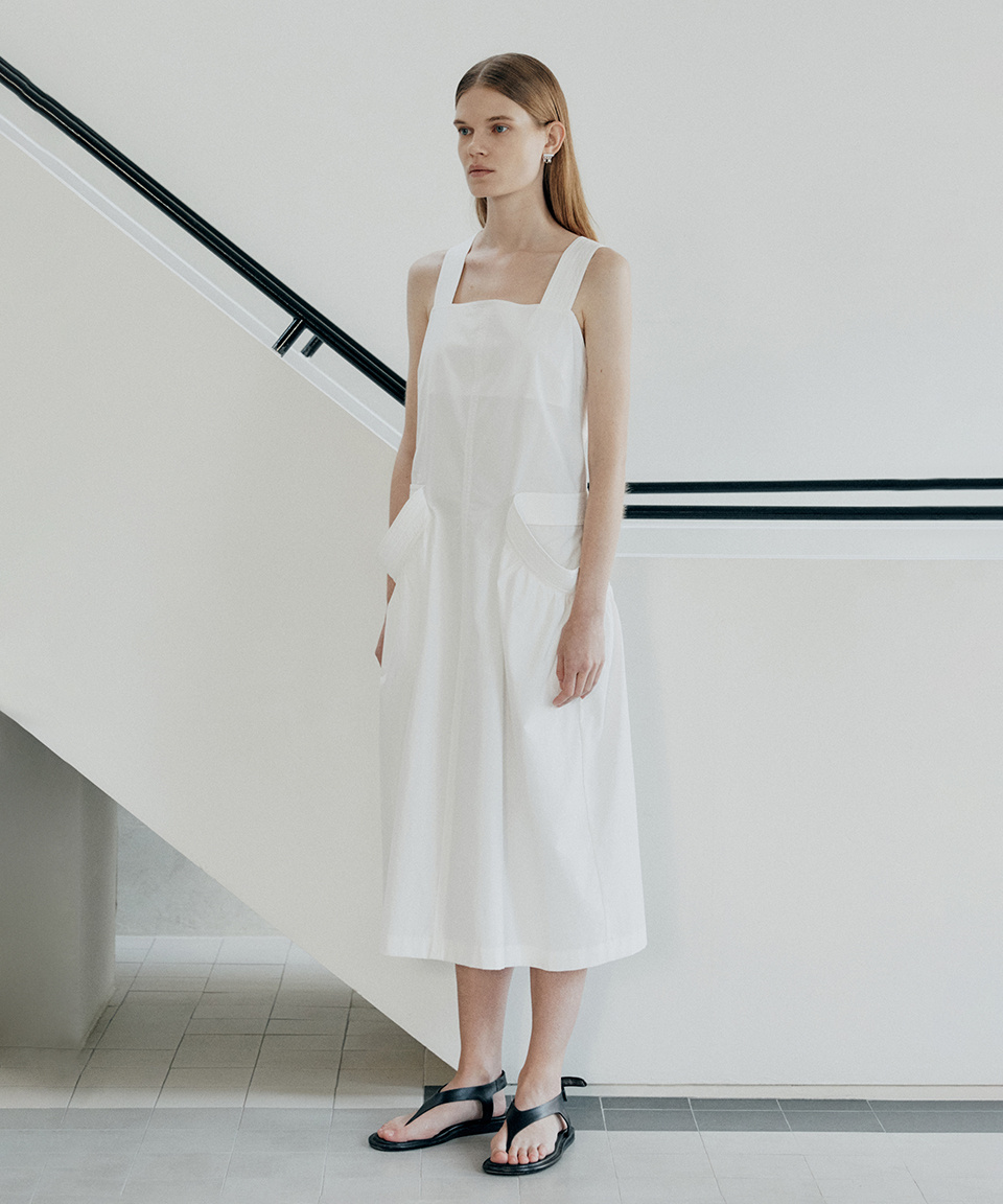 low classic apron dress Natural Pinafore Apron Dress Old Linen Mill