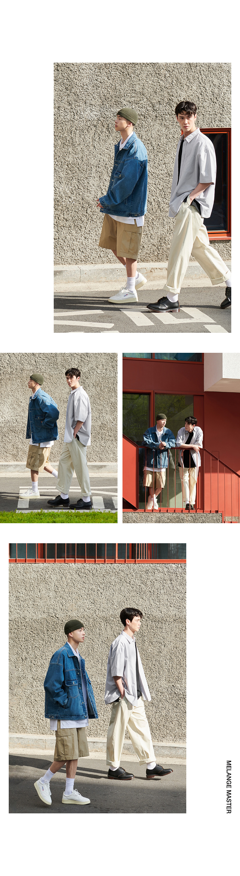 MUSINSA | MELANGE MASTER Wide Two-Tuck Chino Pants [Cream]