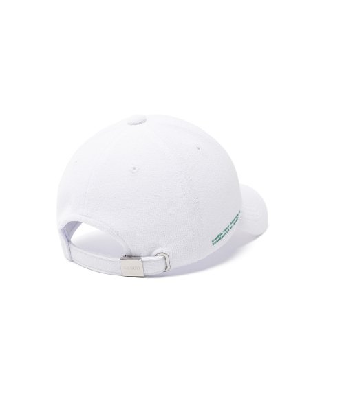 FLOWER ARTWORK TERRY BALLCAP WHITE