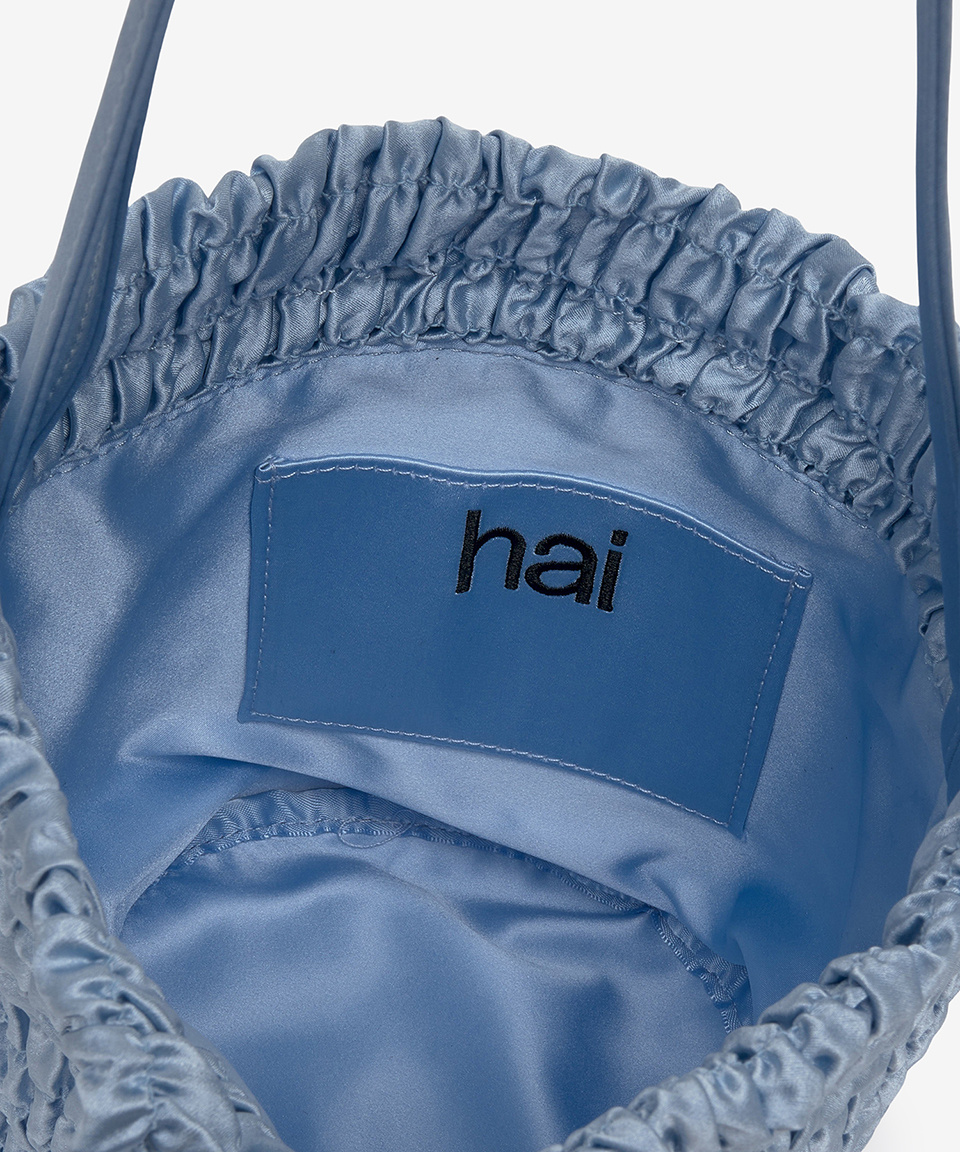 MUSINSA | HAI Women's Puff Gina Bucket Bag - Light Blue