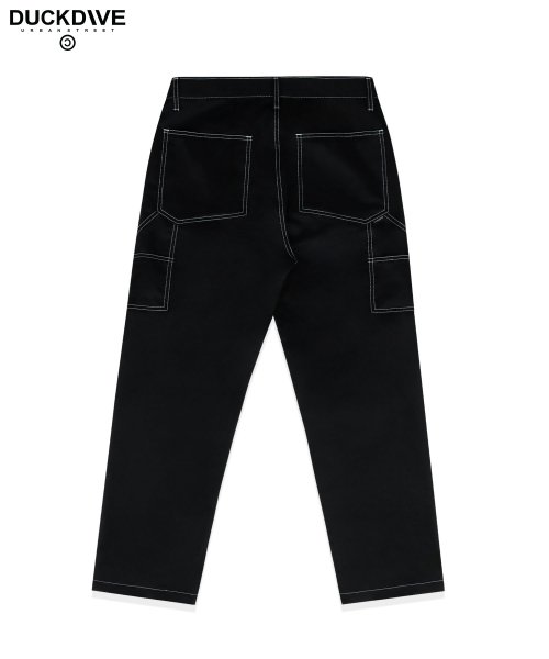 STITCH CARPENTER PANTS BLACK