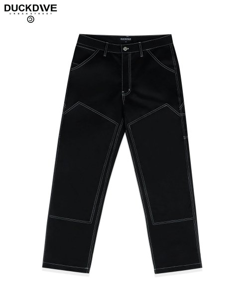 STITCH CARPENTER PANTS BLACK