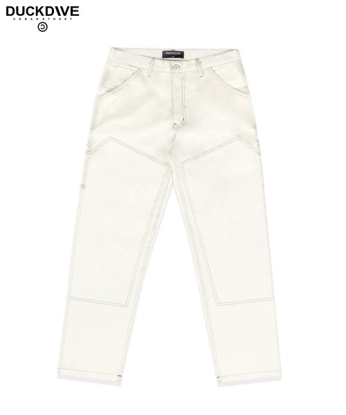 STITCH CARPENTER PANTS IVORY