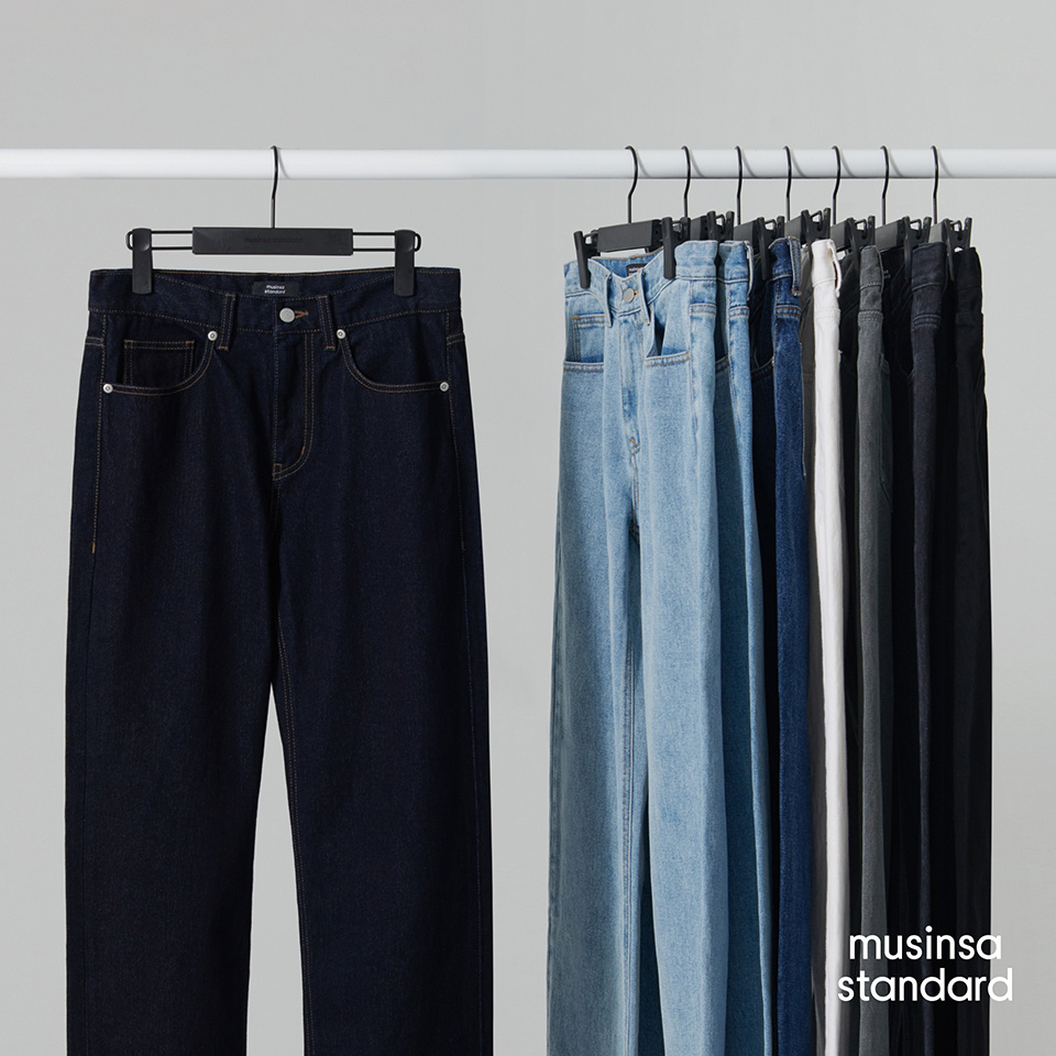 ★MUSINSA STANDARD★ Straight denim slacks deep indigo MMDNP MUSINSA | MUSINSA STANDARD Straight Denim Pants [Deep Indigo]