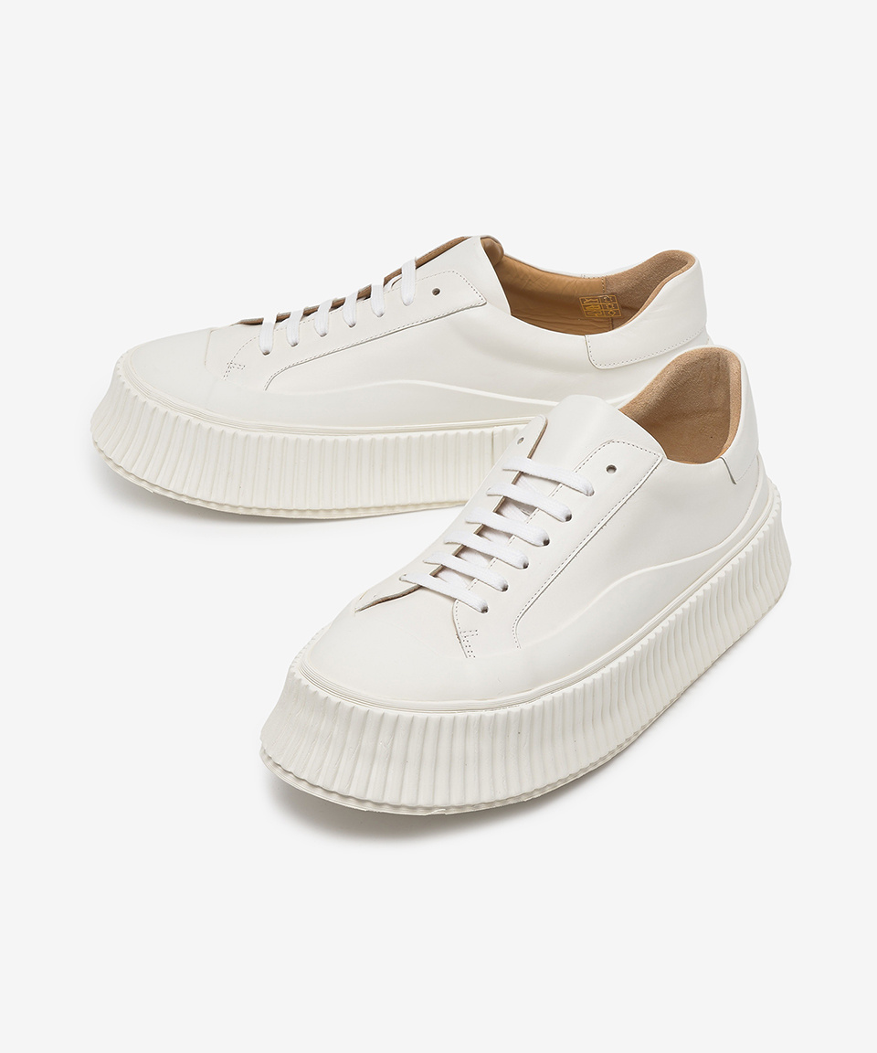 関税込◇*Jil Sander*Low Top レザー スニーカー JIL SANDER (ジルサンダー) ロートップ レザー スニーカー