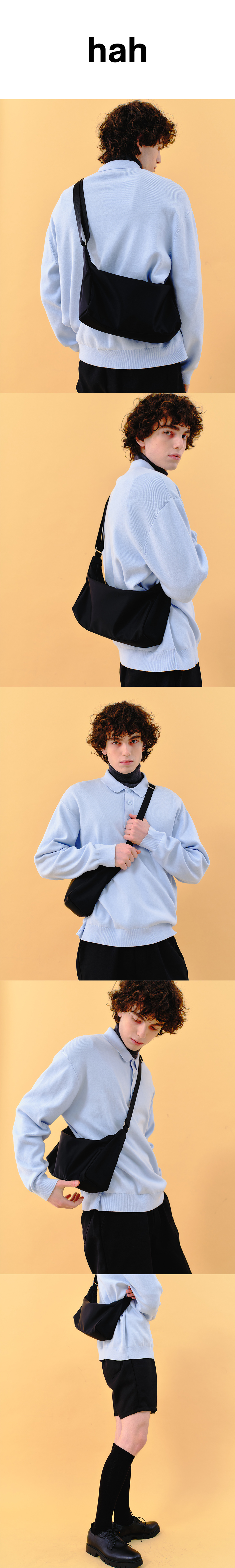 MUSINSA | HAH ARCHIVE Ark Messenger Bag XS (Black)