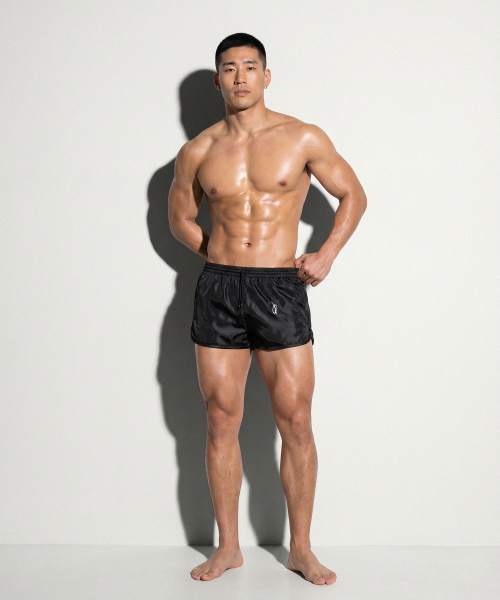 Logo swim shorts - Black