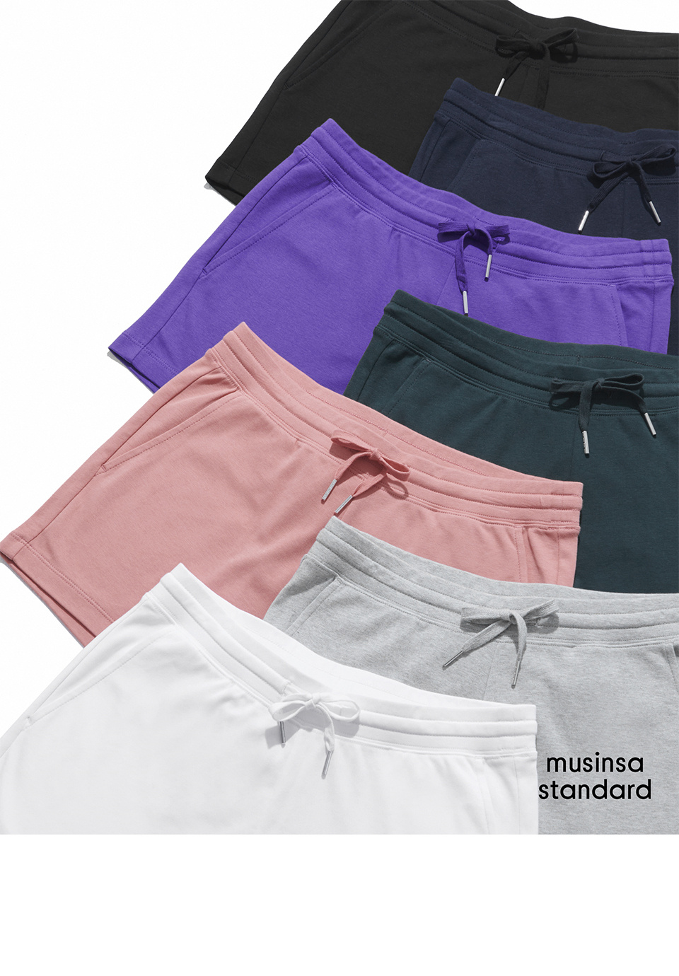 ★MUSINSA STANDARD★ Ribbed Knit Lounge Shorts Black MMEWN30 MUSINSA | MUSINSA STANDARD Ribbed Knit Lounge Shorts [Black]