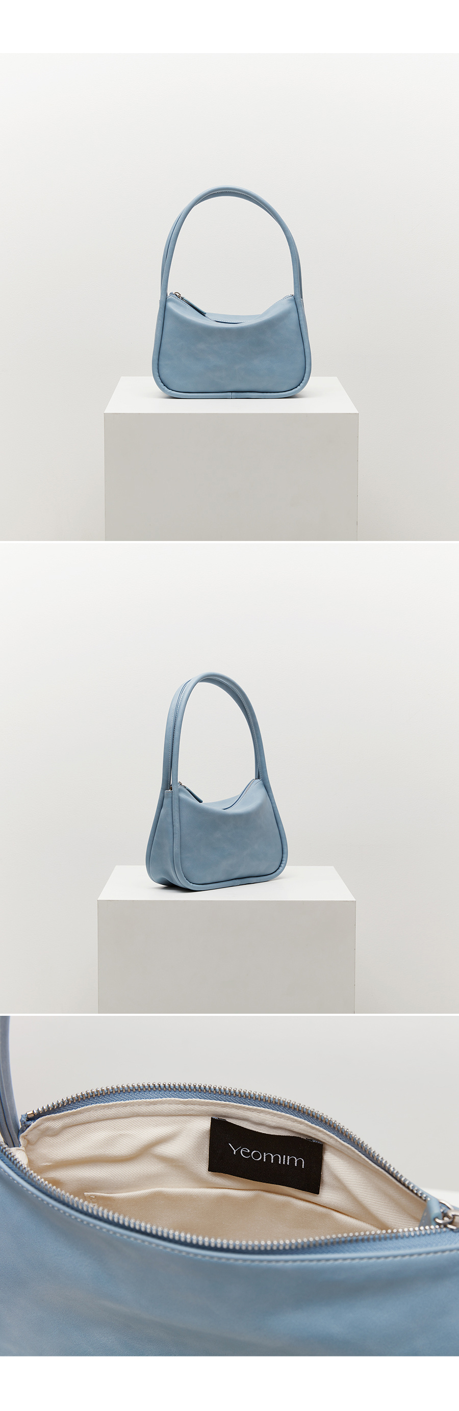 MUSINSA | YEOMIM mini ridge bag (baby blue)