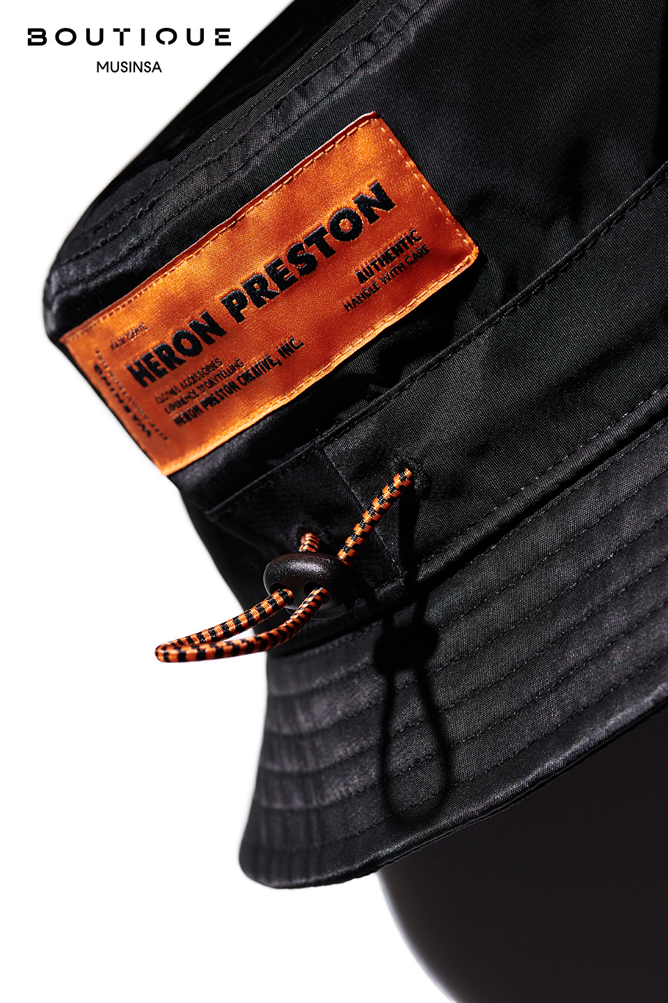 MUSINSA | HERON PRESTON CTNMB Bucket Hat - Black