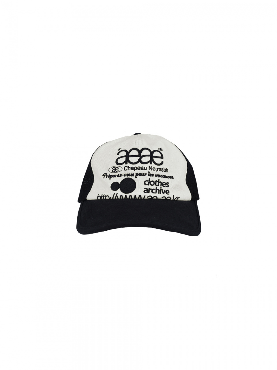 本当に信頼出来る店 MUSINSA | AEAE Web Logo Mesh Cap [Black] 帽子