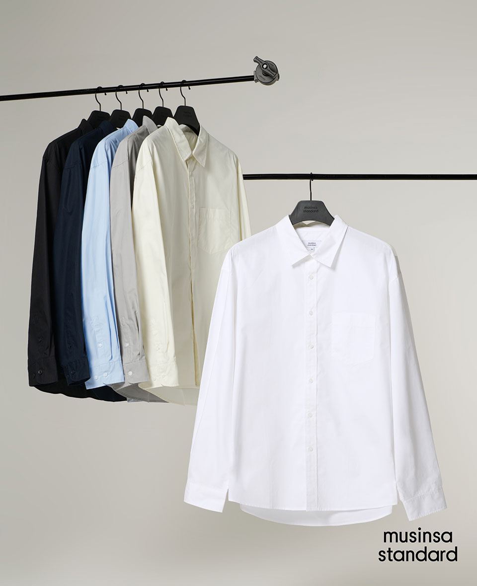 MUSINSA | MUSINSA STANDARD OVERSIZED POPLIN SHIRT [CREAM]