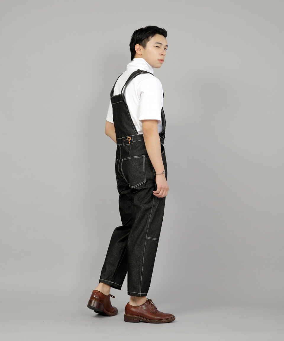 세인트크루(SAINTCREW) 하우스포켓 테이퍼드 커팅크롭 오버롤 HTC-609 블랙 데님 WHS - 108,000 | 무신사 스토어