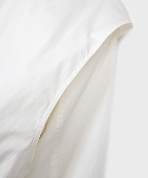 Oversized Utility Cotton Blouson Zip-up Jacket [WHITE]