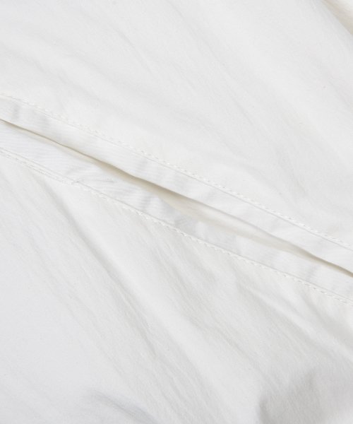 Oversized Utility Cotton Blouson Zip-up Jacket [WHITE]