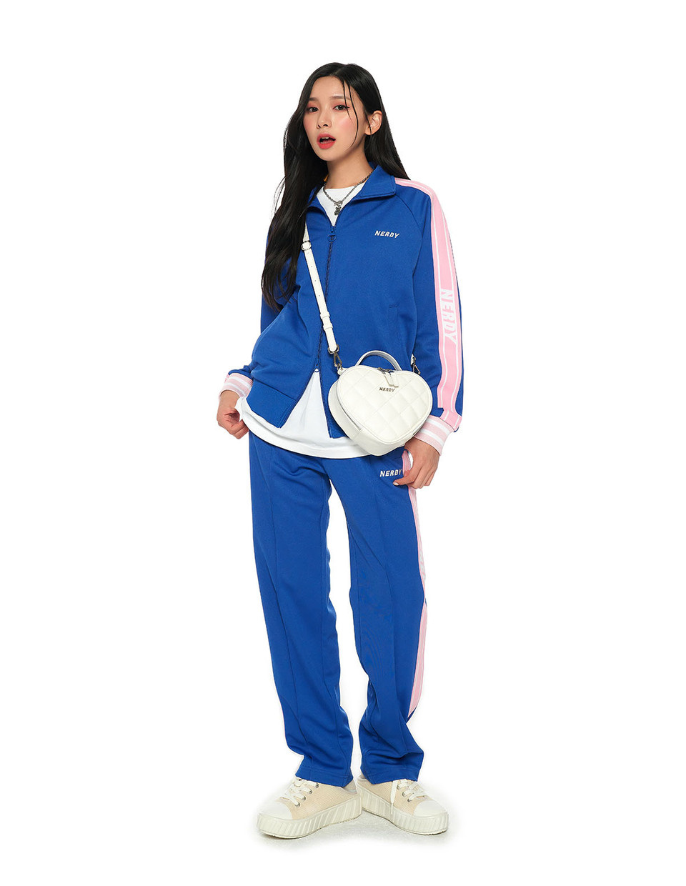 ☆NERDY☆ palette track pants blue MUSINSA | NERDY Palette Track Pants Blue