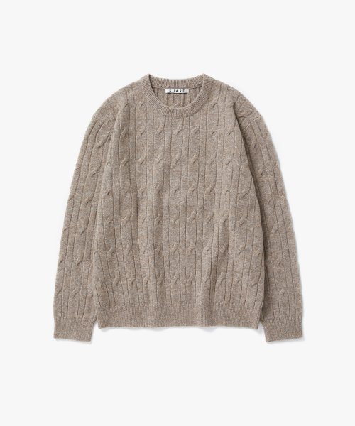 CABLE ROUND KNIT