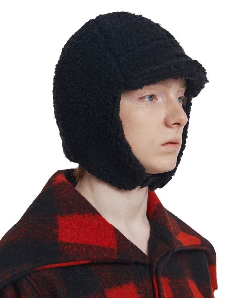 Shearing Aviator Hat_Black