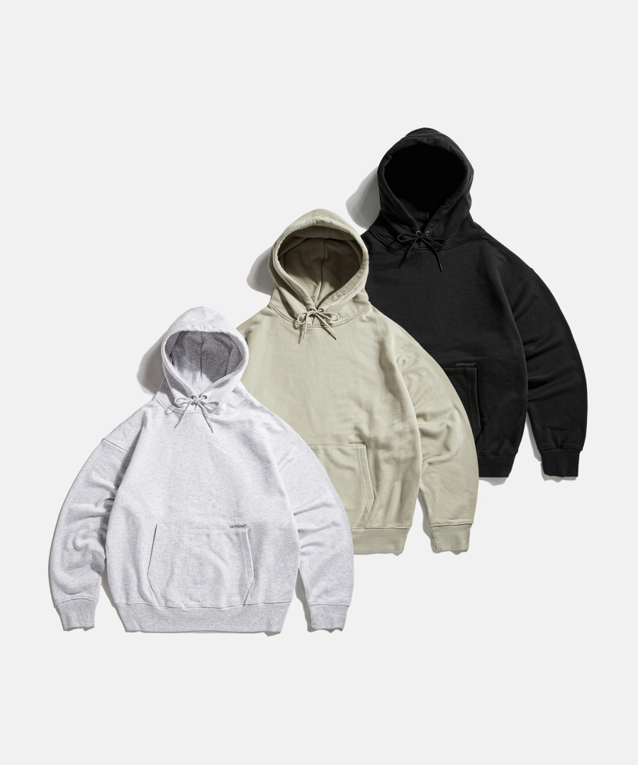 MUSINSA公式 | ESPIONAGE OG Logo 80s Fit Hoodie Light Gray