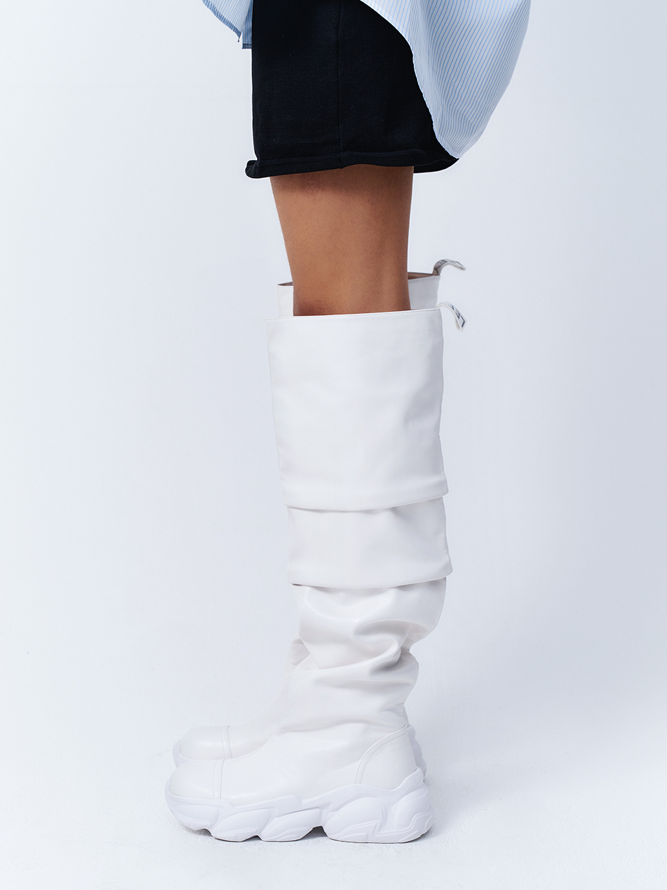 ■韓国:限定品■[LEEY] PLATFORM BOOTS SNEAKERS MUSINSA | L.E.E.Y PLATFORM BOOTS SNEAKERS BLACK