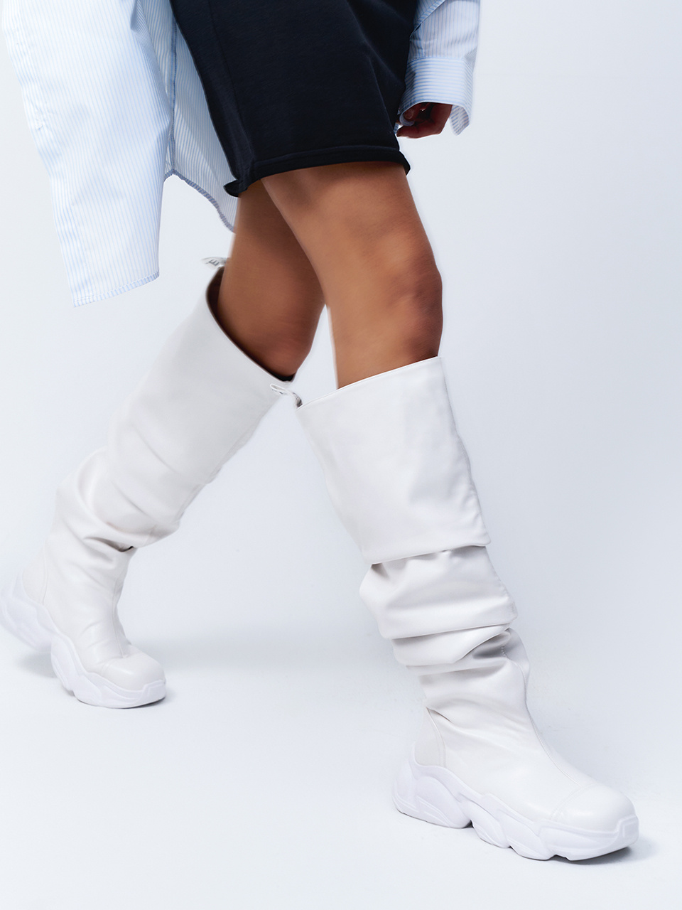 【LEEY】22FW PLATFORM HIGH BOOTS WHITE ■海外 限定■ MUSINSA | L.E.E.Y PLATFORM HIGH BOOTS WHITE