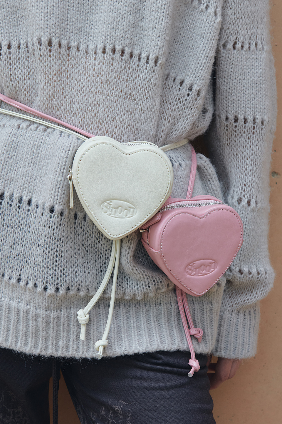 MUSINSA公式 | SINOON HEART BAG (SOFT PINK)